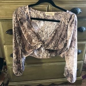 Snakeskin Top